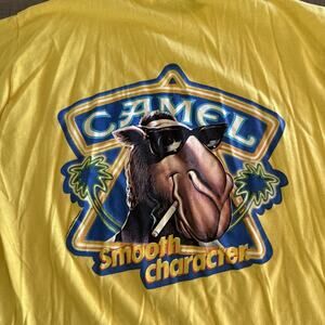 Vintage 80s Joe Camel Shirt Size XL Cigarette Promo Smooth Character Tobacco